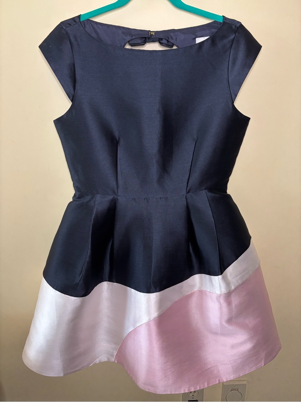 kate spade Navy, White & Pink Colorblock Girls' Party Dress size 6 Wedding guest